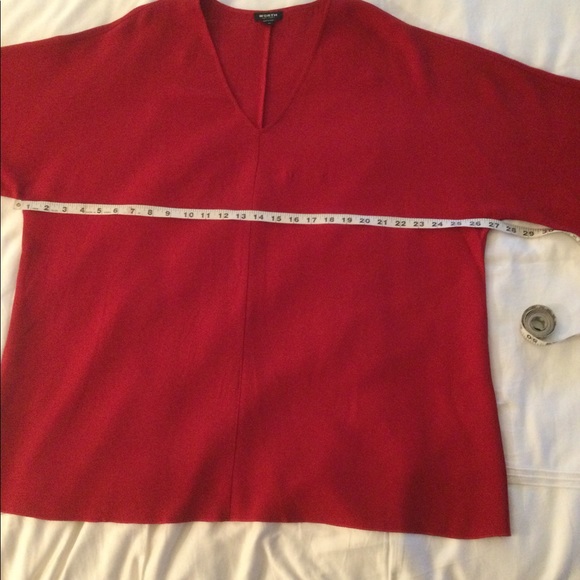 Worth Firecracker Red Crepe V-Neck Tunic - Picture 6 of 9